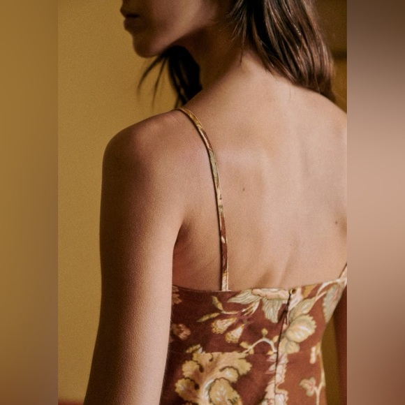 Sezane Chiaretta Dress Adana Maxi Floral Size 36 38 US 4 6 NWT - Picture 11 of 13